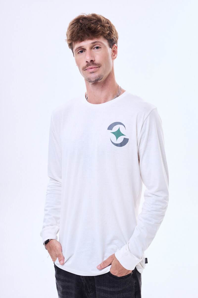 Remera manga larga Osiris - Blanco 