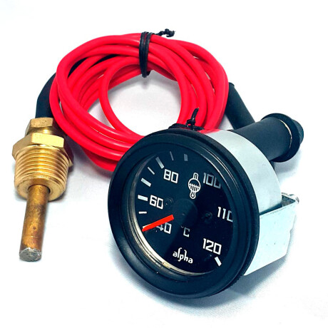 INSTRUMENTO RELOJ MEDIDOR - TEMPERATURA AGUA 52MM MECANICO CABLE 3.60MTS ALPHA INSTRUMENTO RELOJ MEDIDOR - TEMPERATURA AGUA 52MM MECANICO CABLE 3.60MTS ALPHA