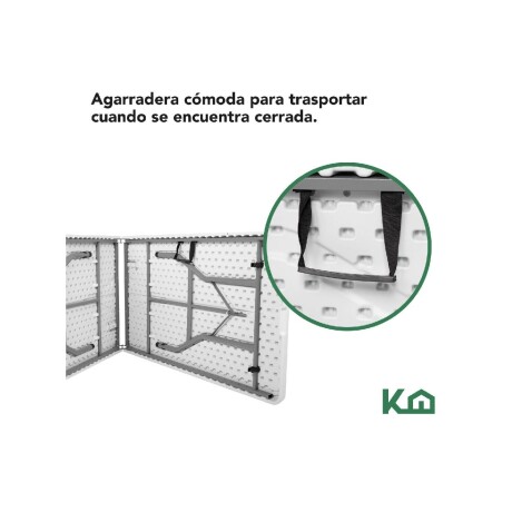 Mesa plegable 1.8m Portátil Eventos Jardín Exterior Mesa plegable 1.8m Portátil Eventos Jardín Exterior