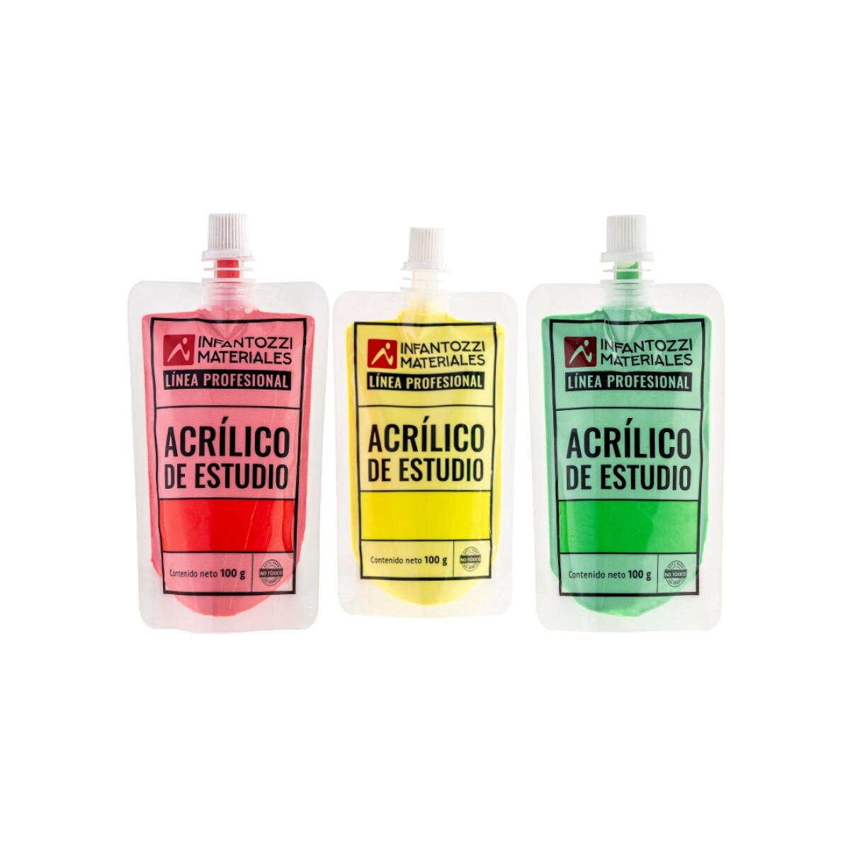 Acrílico de estudio flúo - 100 g - Sachet 