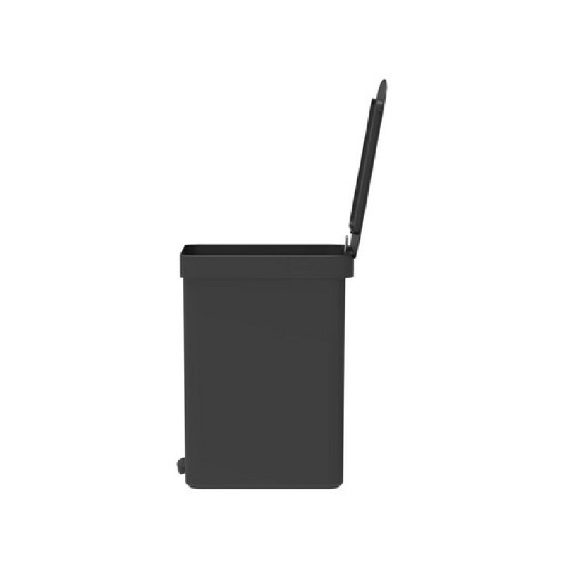 Papelera con pedal 12L Negro