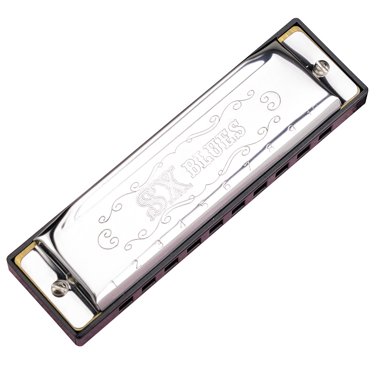 ARMÓNICA SX HM1020C BLUES EN C 20 VOCES CON ESTUCHE 