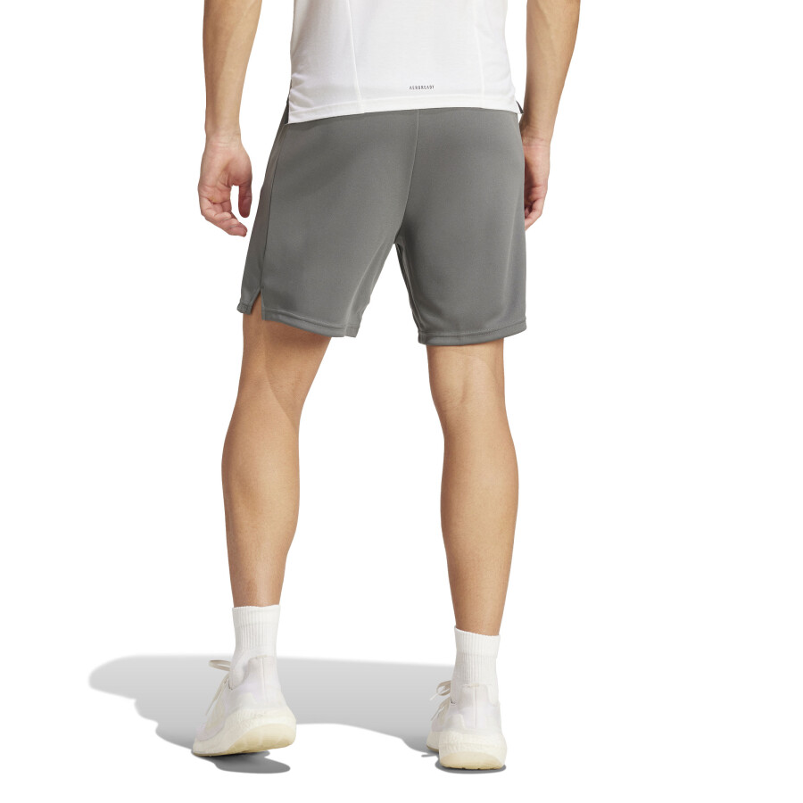 Short de Hombre Adidas Train Essentials Gris - Blanco