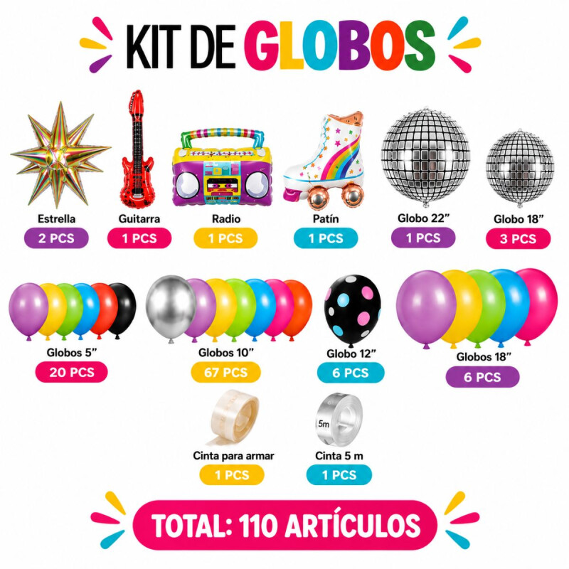 Set de Globo Nostalgia Set de Globo Nostalgia