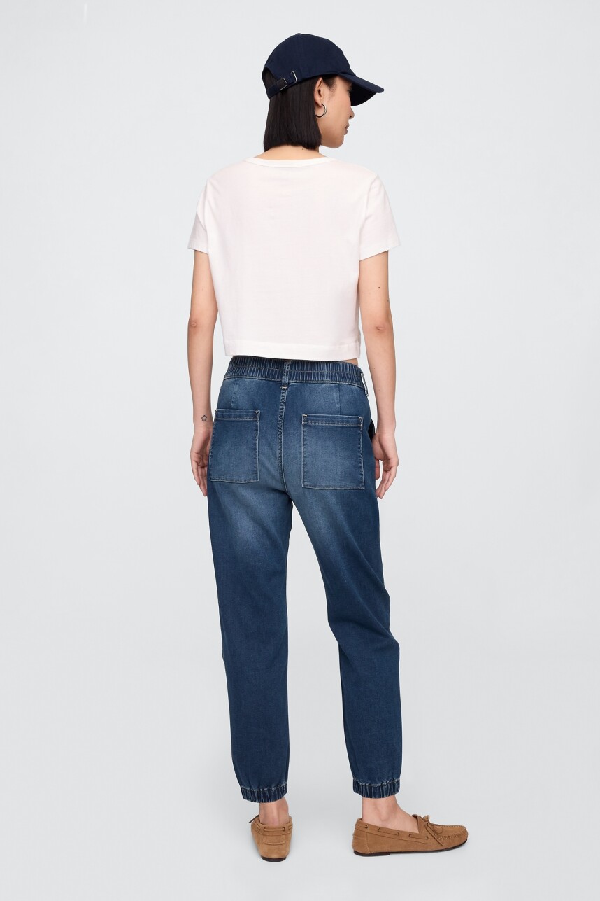 Jean Jogger Mujer Medium Wash