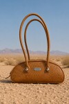 Baguette Bag Crocco Camel
