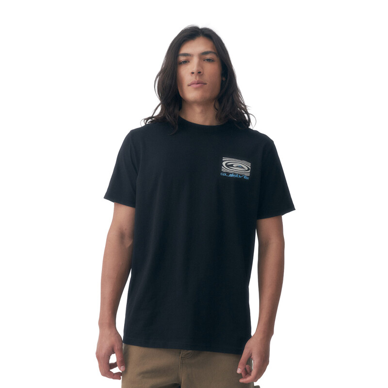 Remera Lifestyle Quiksilver Corpo Bright Hombre Negro Negro