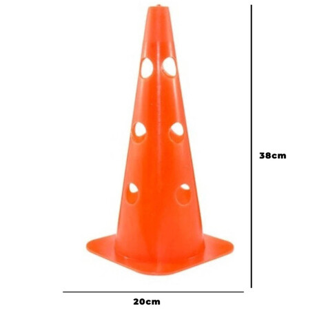 Cono Rigido Ranurado Valla 38cm Entrenamiento Fútbol Cono Rigido Ranurado Valla 38cm Entrenamiento Fútbol