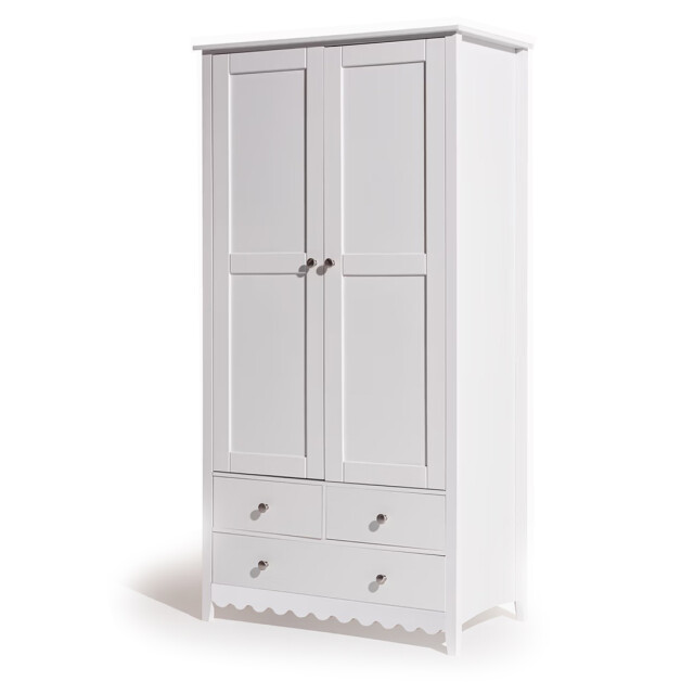 Ropero 2 puertas 3 cajones Madera maciza / mdf Ropero 2 puertas 3 cajones Madera maciza / mdf