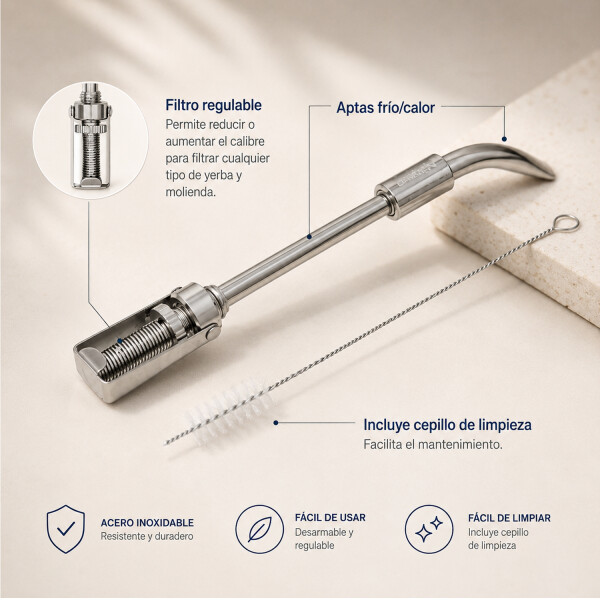 Bombilla Bremen Inox Con Filtro Regulable BOMBILLA BREMEN FILTRO REGULABLE 8505