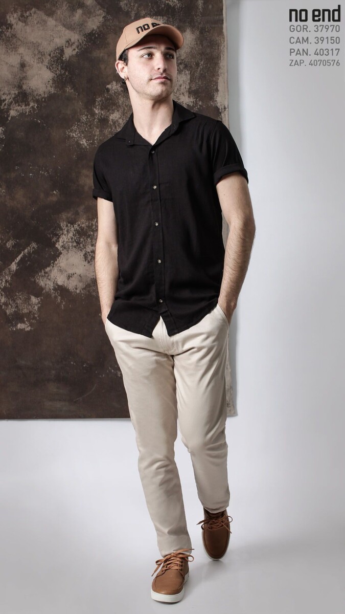 CAMISA LINO MANGA CORTA 
