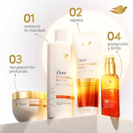 Shampoo Dove Uv Repair & Glow + Ferúlico 200ml Shampoo Dove Uv Repair & Glow + Ferúlico 200ml