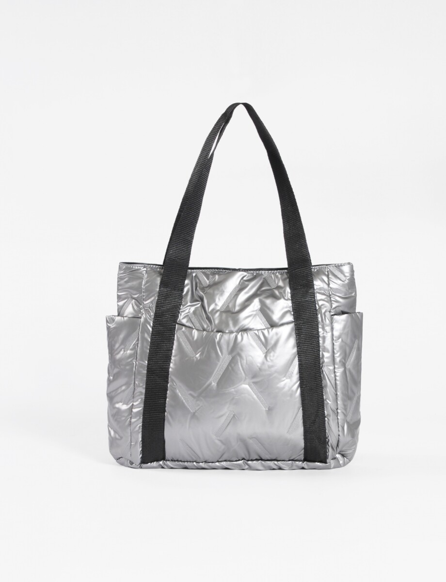 Totebag metalizada - Plateado 