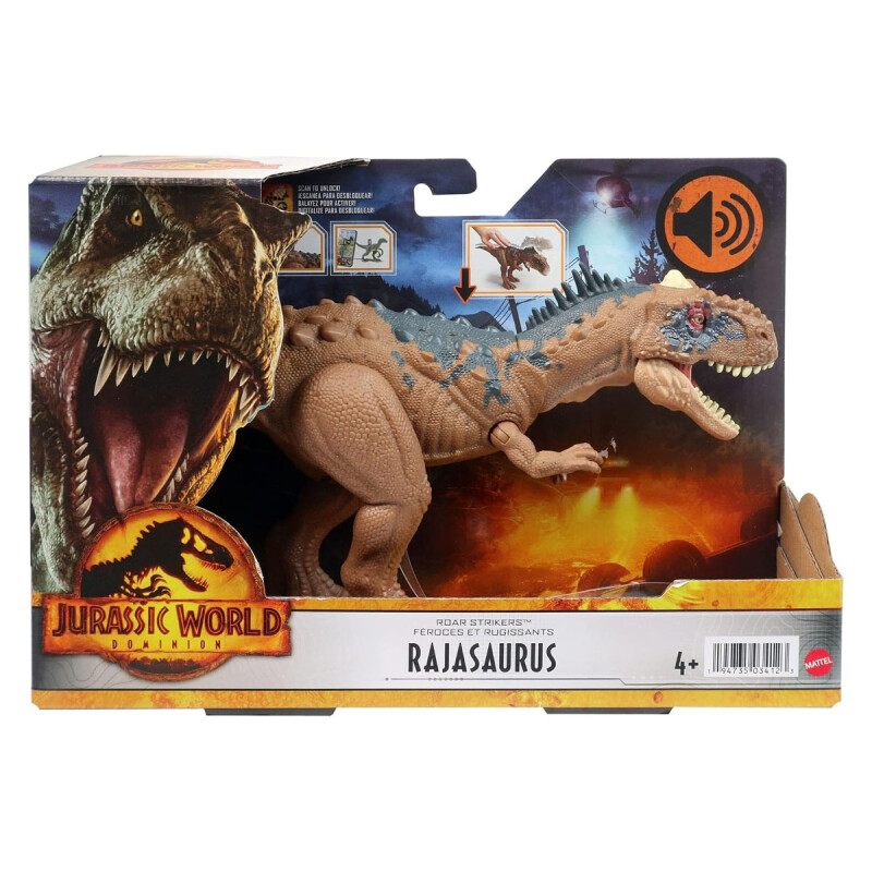 Dinosaurio Jurassic World Rajasaurus Ruge y Golpea Dinosaurio Jurassic World Rajasaurus Ruge y Golpea