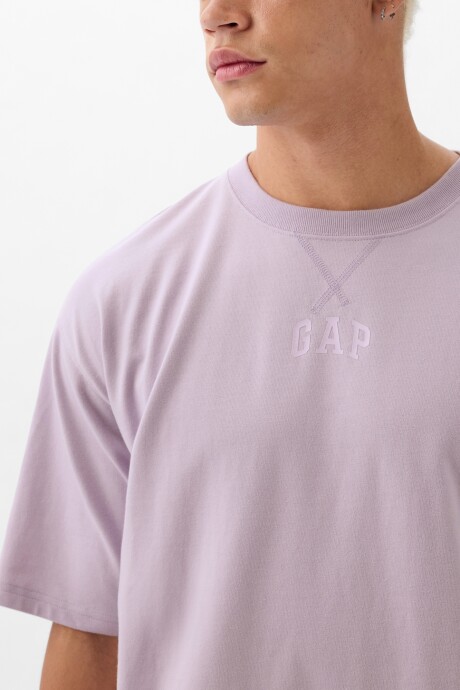 Remera Logo Gap Hombre Orchid Petal 14-3710 T