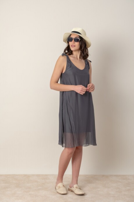 VESTIDO ANDROMEDA Grafito