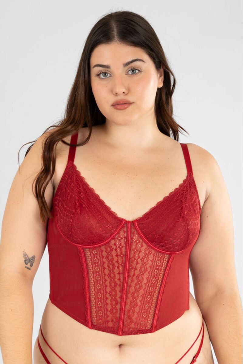 Corset rubi - Rojo 