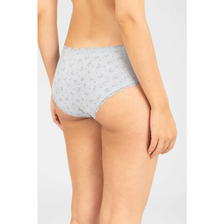 Culotte bow heart Azul