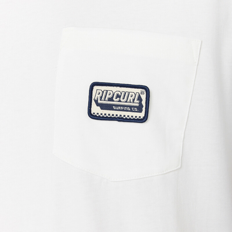 Remera Rip Curl Sportline Badge Ss Tee - Blanco Remera Rip Curl Sportline Badge Ss Tee - Blanco