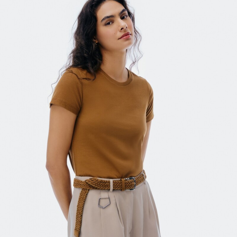 BLUSA MM FEM MARROM ESCURO