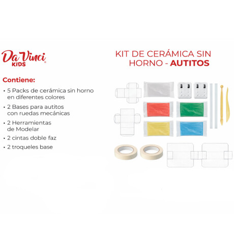 KIT CERAMICA AUTITOS DAVINCI 001