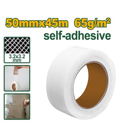 Cinta Malla Autoadhesiva Para Yeso Fibra De Vidrio 50mm x 45m Jadever Cinta Malla Autoadhesiva Para Yeso Fibra De Vidrio 50mm x 45m Jadever