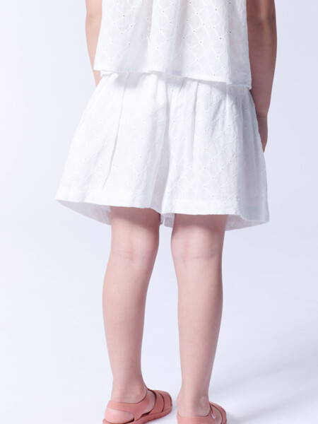 Short borderie Blanco