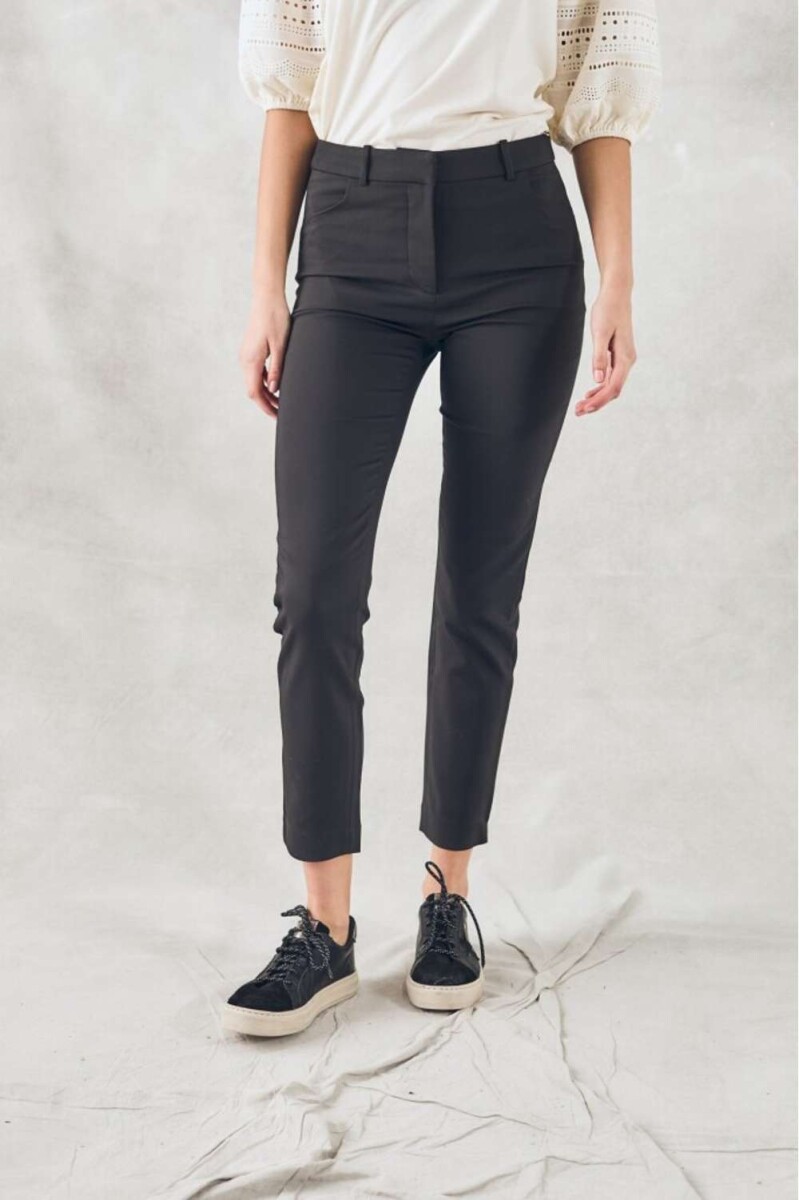 Pantalon Algodon Spandex - Negro 