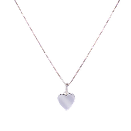 Conjunto de cadena y dije de plata 925, CORAZON. Conjunto de cadena y dije de plata 925, CORAZON.