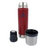 Termo Stanley The Legendary Classic 590ml Con Tapa Aislada Que Sirve Como Taza Rojo