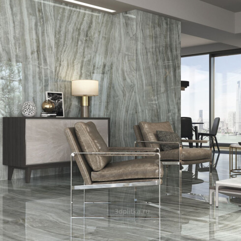 Porcelanato B Plus Marmolado Gris 120X260 GAMAS DE GRIS