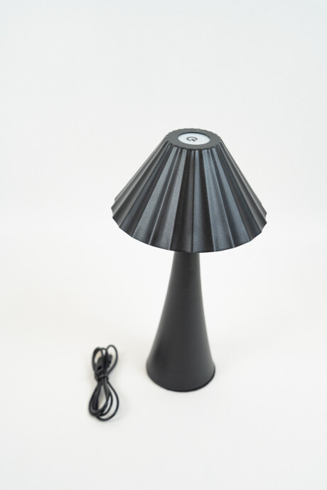 Lampara De Mesa Cirela, Touch Usb Negro
