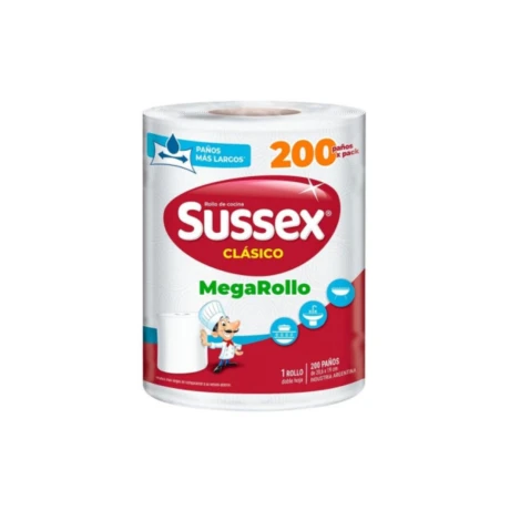 ROLLO COCINA SUPER ROLLO 200PAÑ SUSSEX 20.6 19CM 325GR ROLLO COCINA SUPER ROLLO 200PAÑ SUSSEX 20.6 19CM 325GR