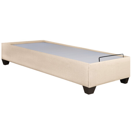 CAMA ARTICULADA 1 1/2 PLAZA MDF-Y-TELA NATURAL-BEIGE AJUSTABLE VENEZA