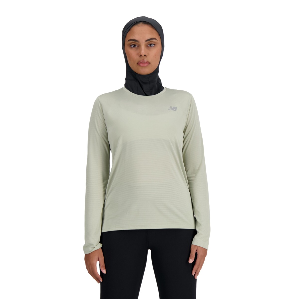 Remera New Balance de Dama - LONG SLEEVE - WT41225OVN - GREEN 