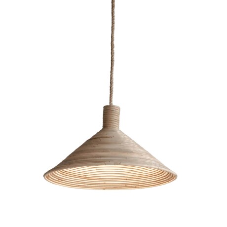 LAMPARA DE TECHO KUBU NATURAL-BEIGE BOMO