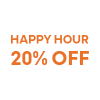 20% OFF Happy Hour 20/10