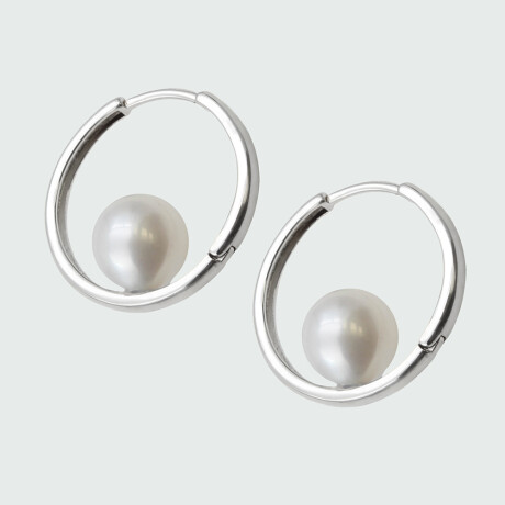 Caravanas Hazel de plata 925 con perlas de cultivo Caravanas Hazel de plata 925 con perlas de cultivo