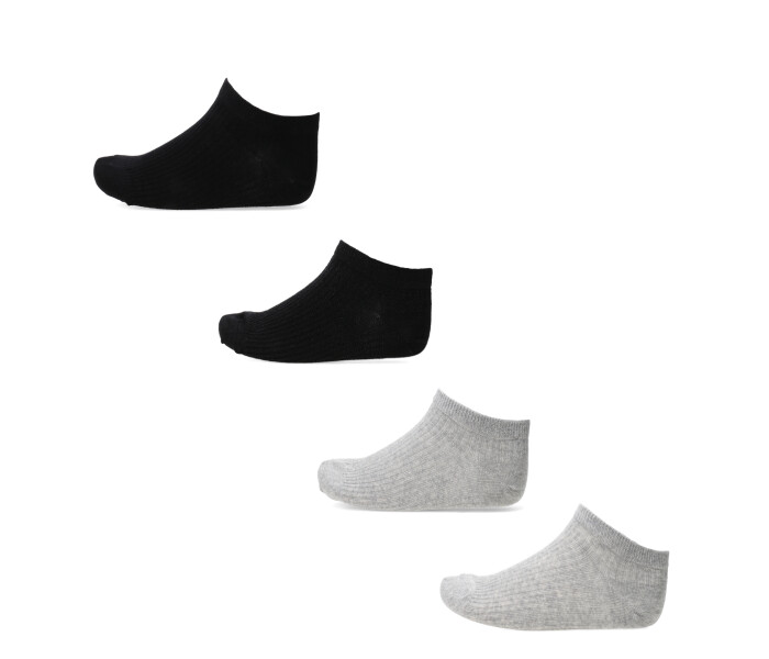 Medias de Mujer Miss Carol pack x4 Gris - Negro