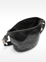 Bolso De Hombro Efecto Craquelado negro
