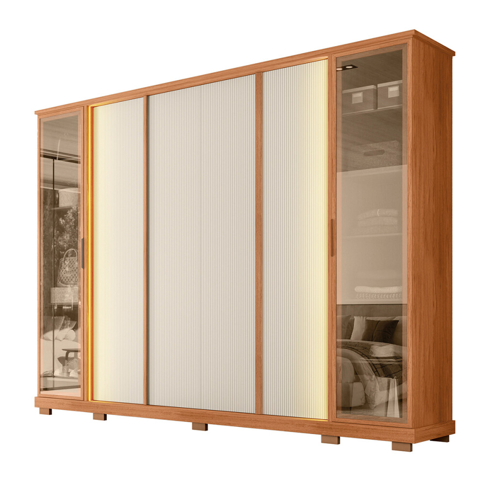 ROPERO TELA MODELO FREIJO/OFF WHITE MR 2.7 Ropero Tela Modelo Freijo/off White Mr 2.7