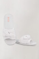 Pantufla abierta moña Blanco