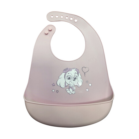 Babero Silicona para Bebés Mediano Paw Patrol 18,2 x 25,3 cm ROSA