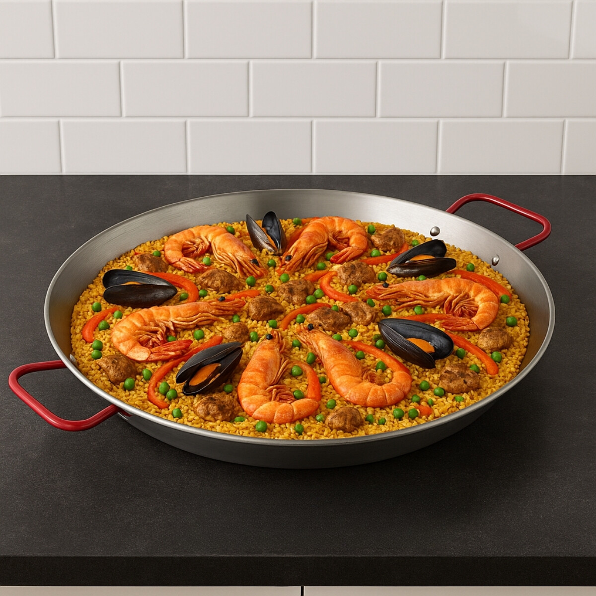 Paellera de Hierro 50 cm. 14 porciones 