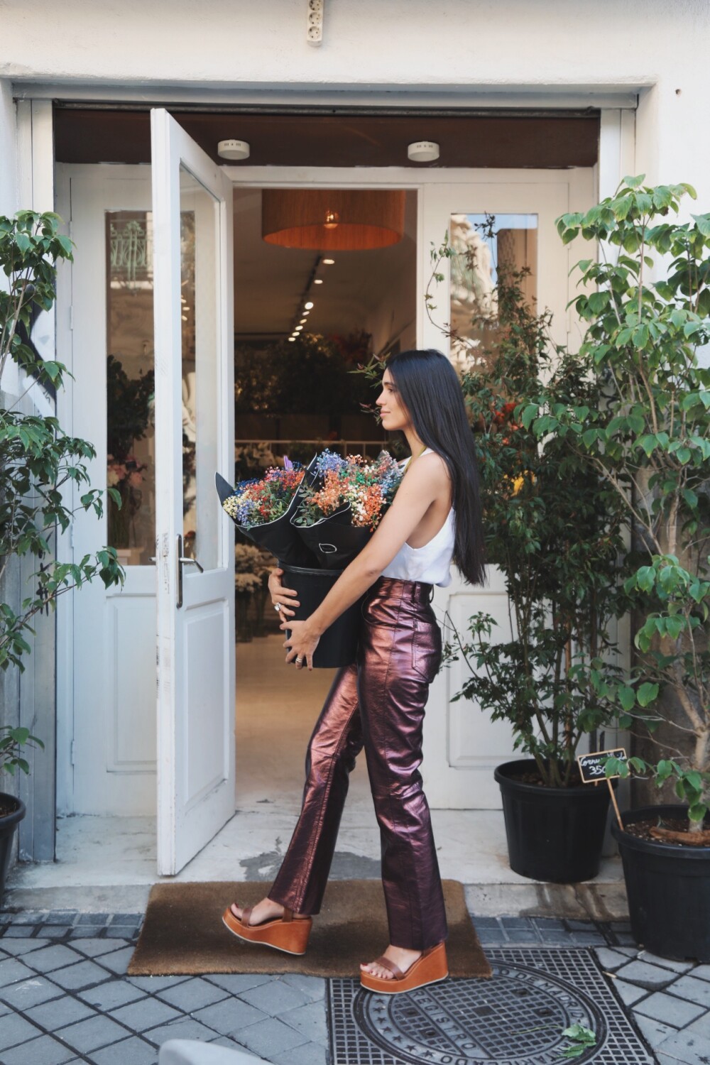 Leather Jeans Crawford Galácticos Berenjena