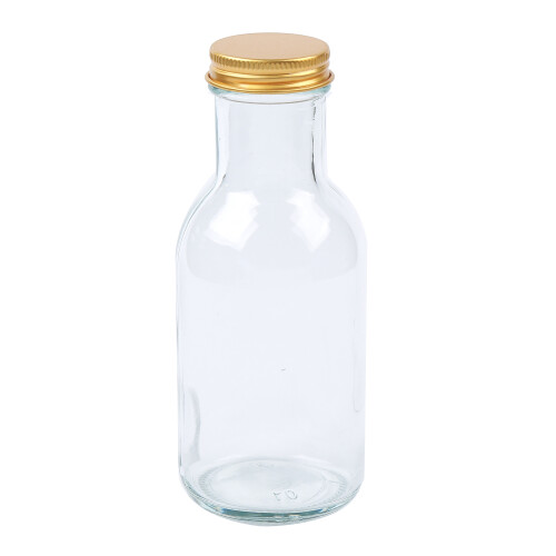 Mini Botella vidrio con tapa N/a