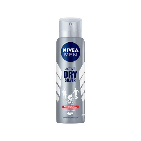 Desodorante NIVEA Aerosol 150ml Men Active Dry Silver 48 hs
