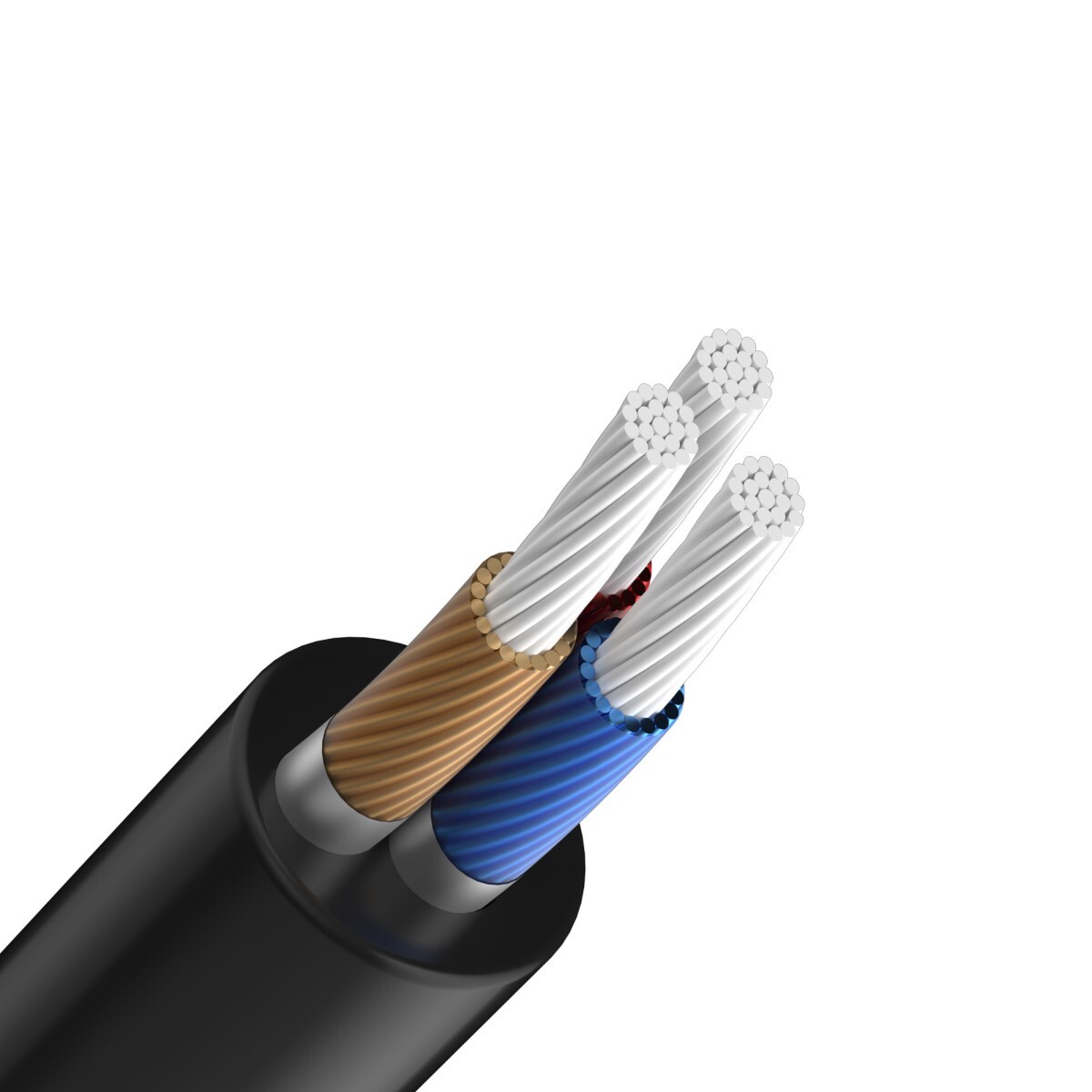 Cable de audio usb lightning a 3.5mm devia ipure series Black