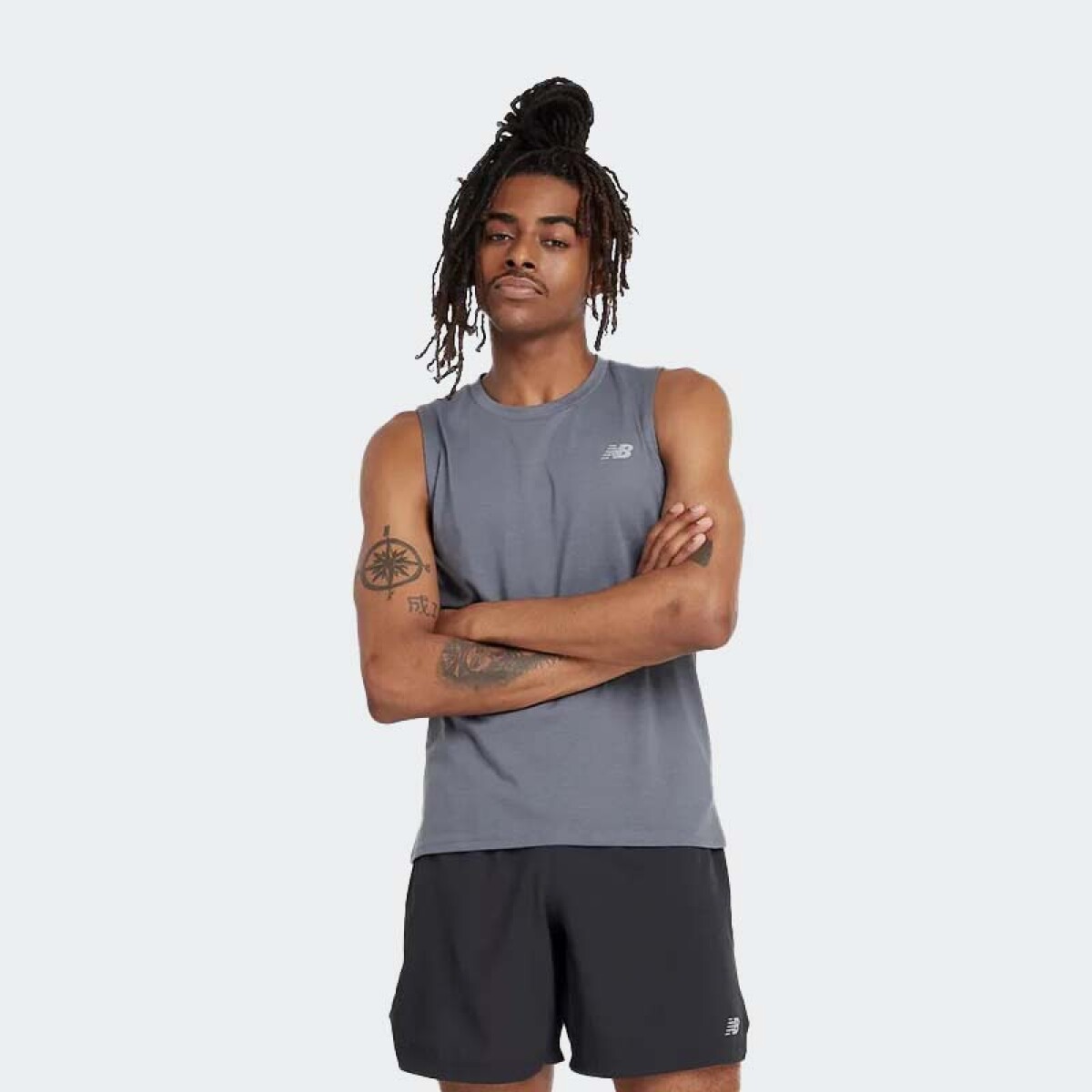 Musculosa New Balance Lightweight Jersey - Gris 