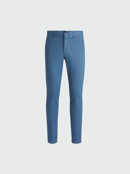 BOSS - Pantalones de algodón elastizado, KANE Celeste